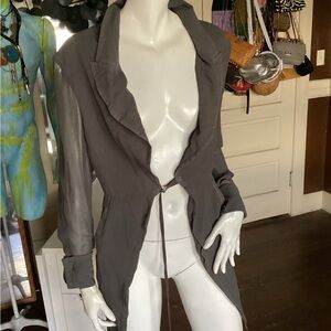 Y  tux jacket blouse
